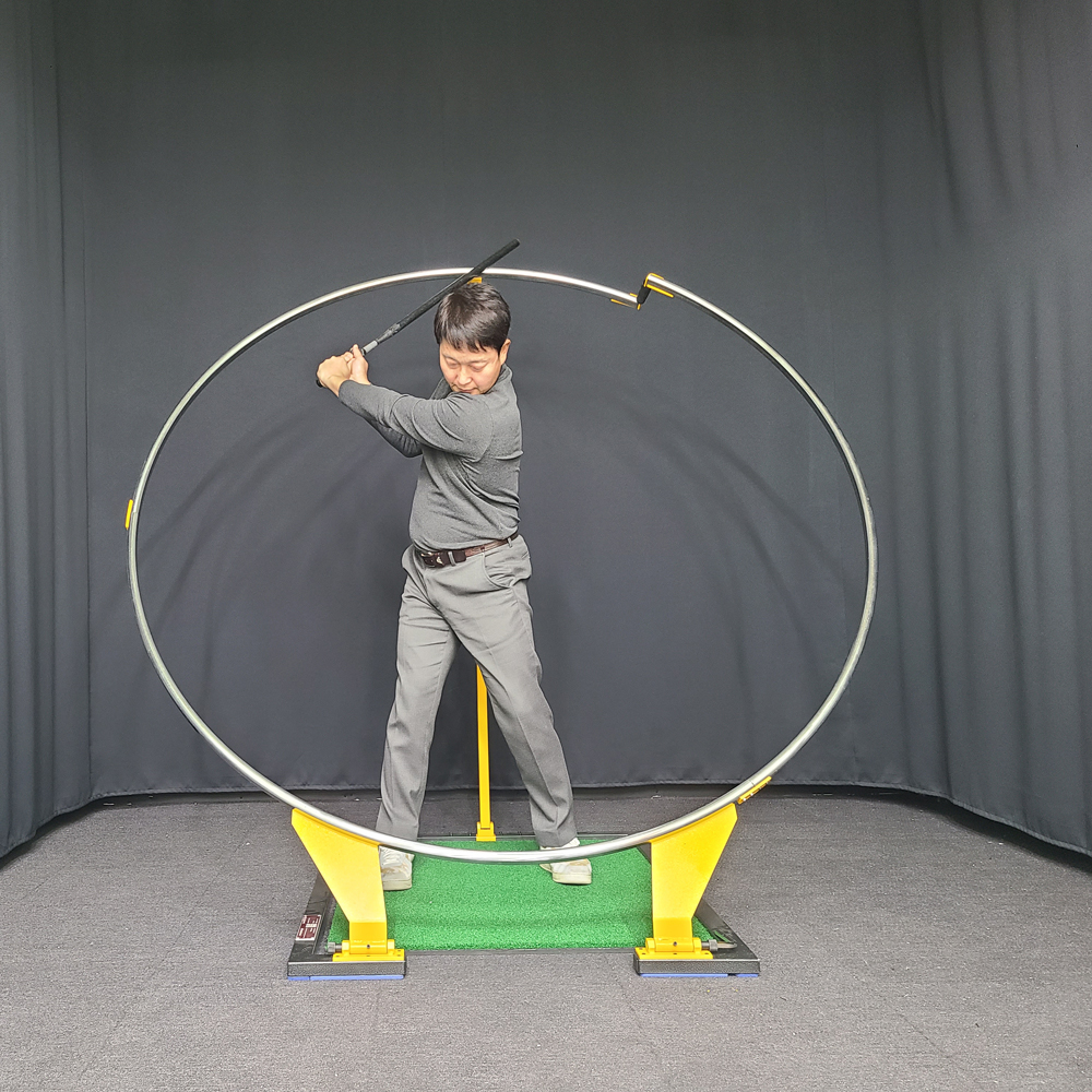 【스윙플레인1.9】골프궤도연습기 (드라이버스윙+아이언스윙)「원천기술제조사」★무료배송(택배)★