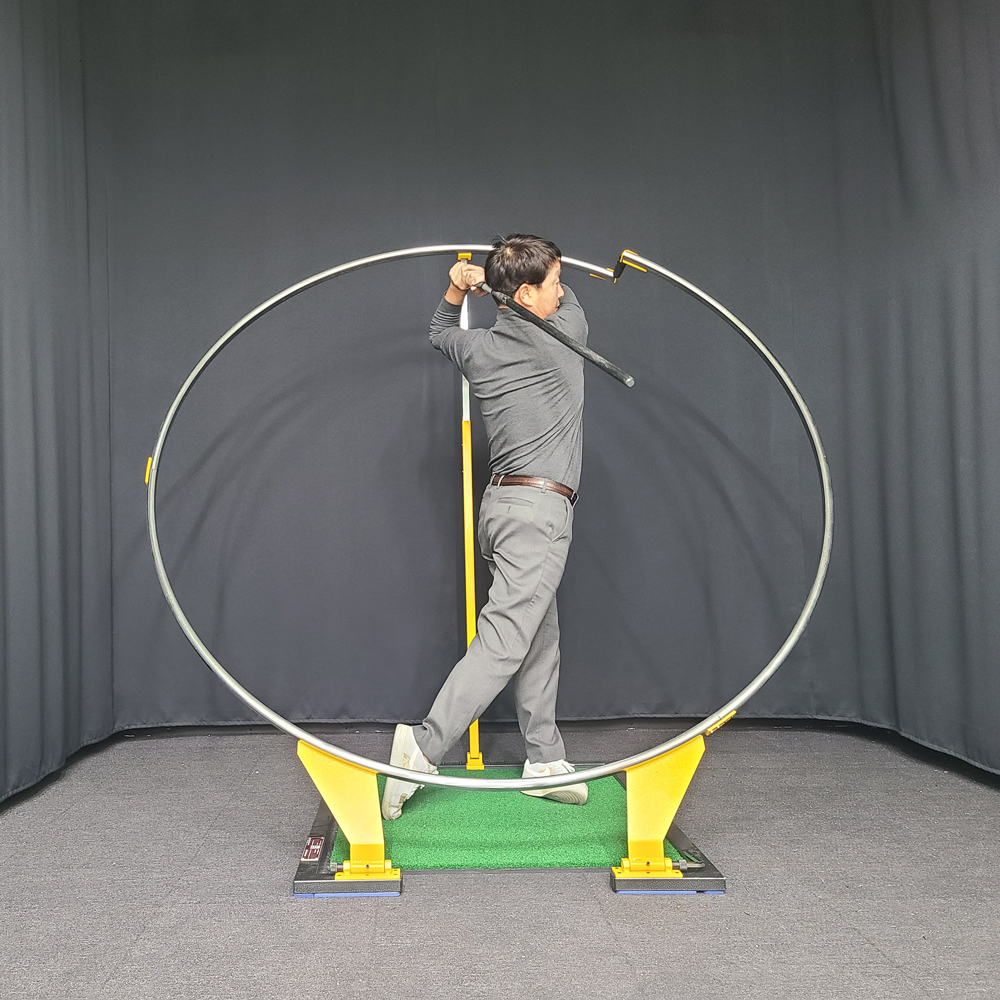 【스윙플레인1.9】골프궤도연습기 (드라이버스윙+아이언스윙)「원천기술제조사」★무료배송(택배)★